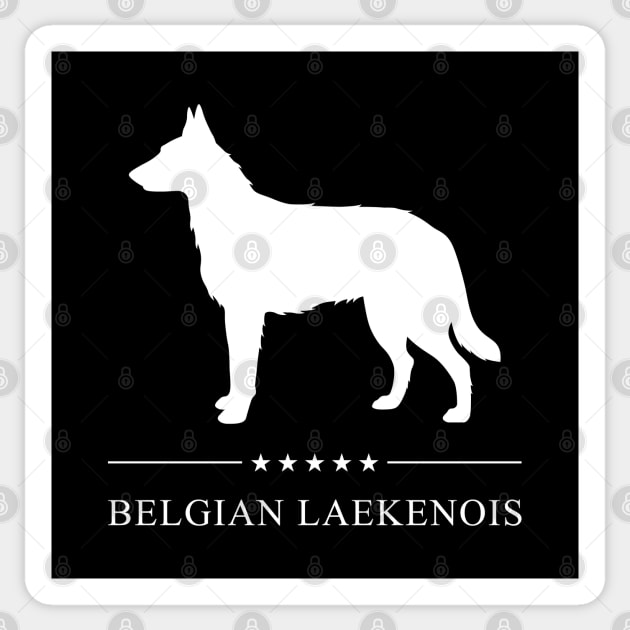 Belgian Laekenois White Silhouette Sticker by millersye